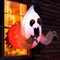 Halloween Inflatable Ghost Broke Out from Window with Built-In Rotating Red Led,Blow up Flying Ghost for Halloween Window Decor,Halloween Outdoor, Yard, Garden, Lawn Party Decoration(3 FT)